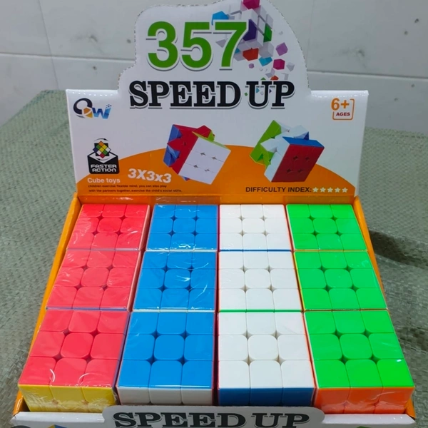 Speed 357 Rubik's Cube 3×3 For Kids- Price 45/Pcs