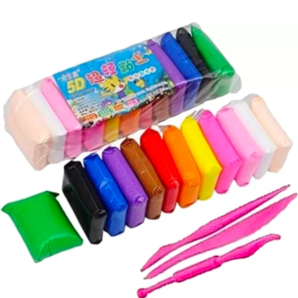 Super Clay Toy For Kids- Price 3/Pcs  [Pack Of 12 ] - 1 Packet