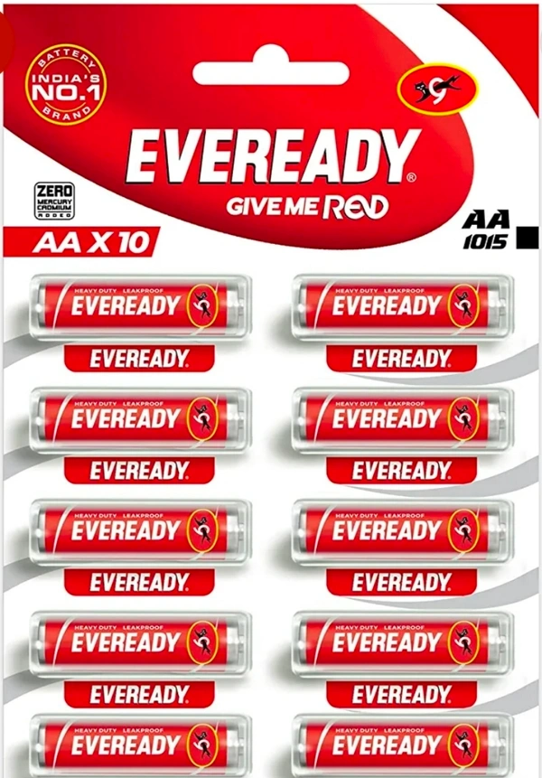 Eveready AA- Mrp 18, Price 11.5/Pcs  [Pack Of 10 PCS]
