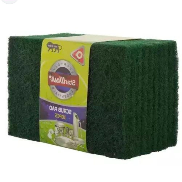 Green Scrubber Pad- Price 3/Pcs [Pack Of 10 ]
