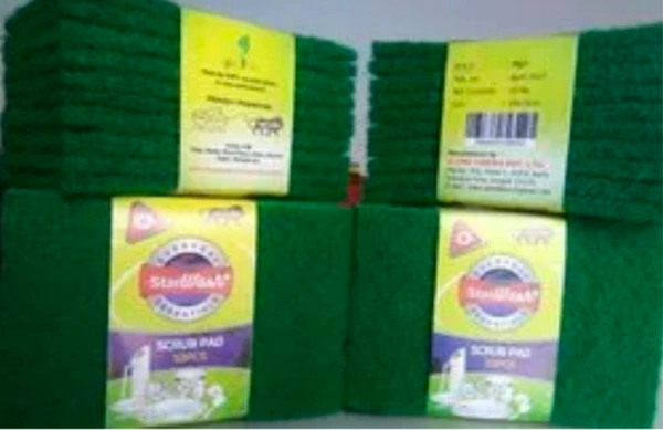 Green Scrubber Pad- Price 3/Pcs [Pack Of 10 ]