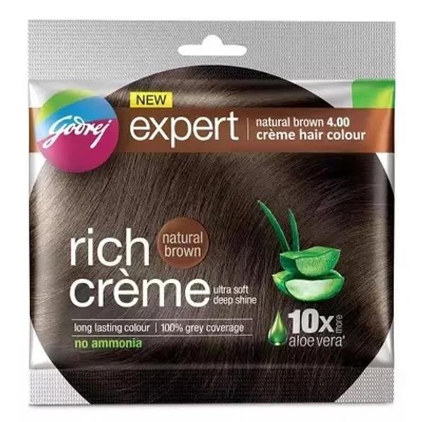 Godrej Expert Rich Cream- Mrp 15, Price 12.5/Pcs [Pack Of 10 ] - Natural Brown