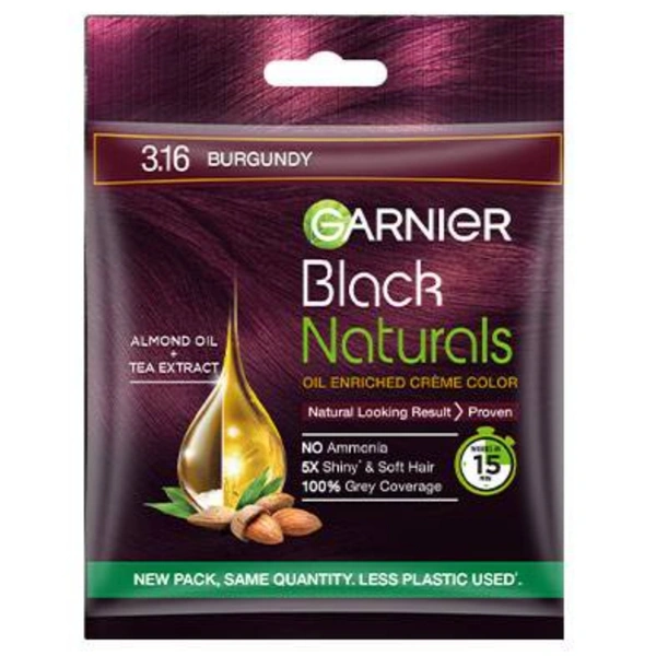 Garnier Black Natural Hair Colour- Mrp 35, Price 30/Pcs [Pack Of 8 ] - Burgundy