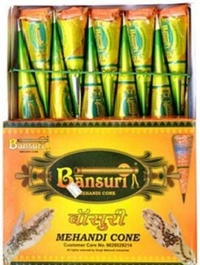 Bansuri Mehandi Cone Small-MRP 10, Price 4/pcs [Pack Of 12] - 15 Box