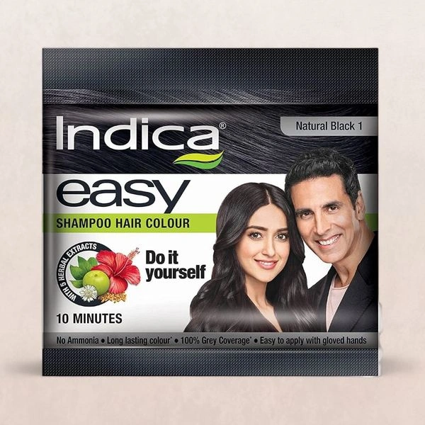 Indica Easy Shampoo Hair Colour- Mrp 30, Price 24/Pcs [Pack Of 12]