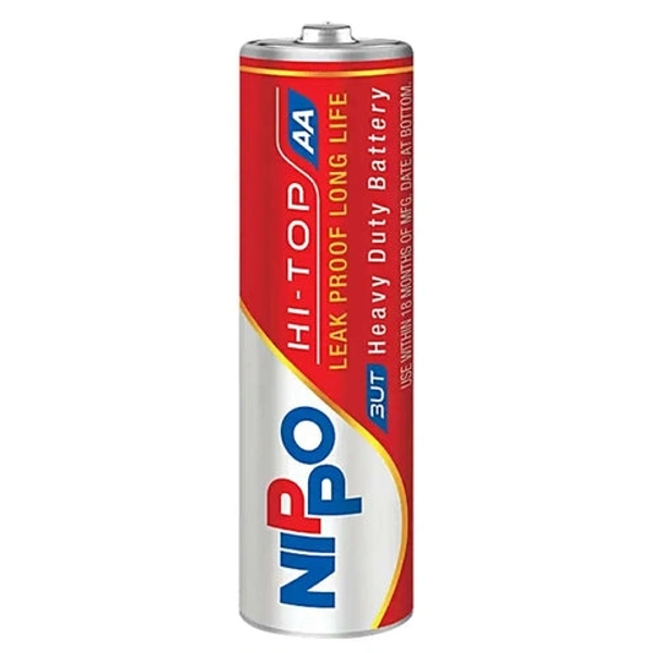 Nippo AA Battery Cell red- Mrp 17, Price 10.5/Pcs [Pack of 10pcs] - 10pcs ×1pack