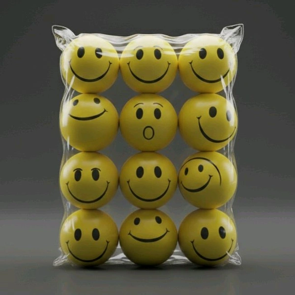 Smiley Spunch Multi Use Ball- Mrp 20 Price 10/ Psc [Pack of 12pcs]