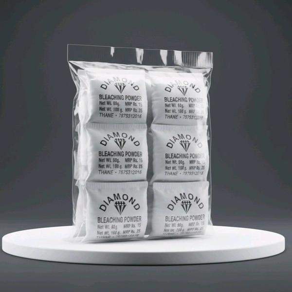 Diamond Brand Bleaching Powder- Mrp15, Price 7/Pcs [Pack of 12pcs]