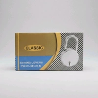 Round Lock Steel Polished Padlock With 2keys Size 35mm (MOQ-6pcs)