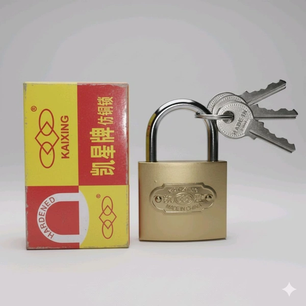 Imitation Copper Lock With 3 Keys Size 38mm