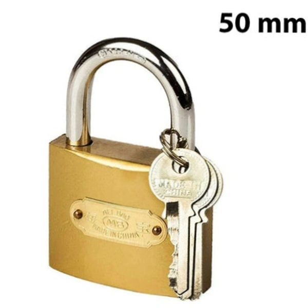 Imitation Copper Lock With 3 Keys Size 50mm