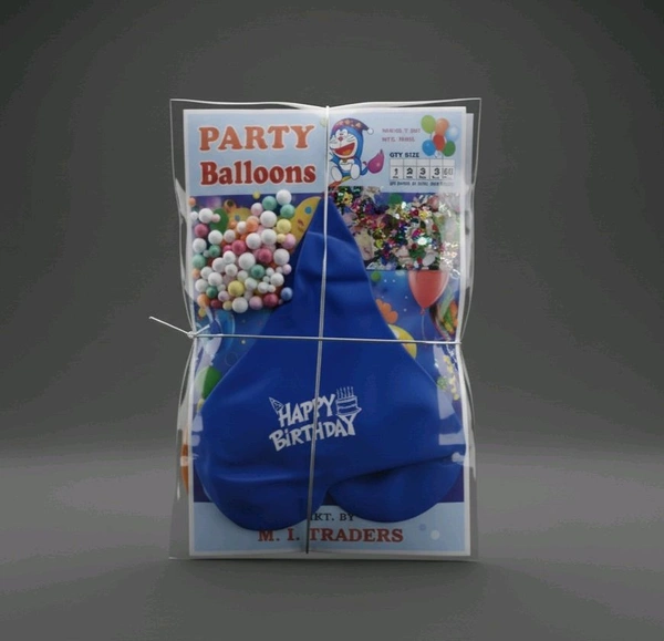 Happy Birthday Print Jumbo Dil Heart Shape- Price13/Pcs [Pack of 12pcs]