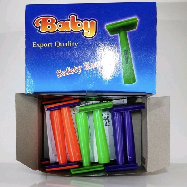 Baby Export Quality Plastic Safety Razor- Price 4/Pcs  [Pack of 12pcs]