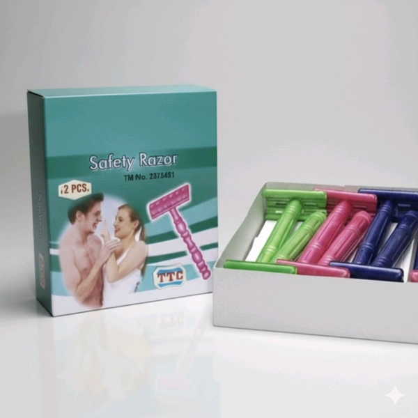 Quality Plastic Safety Razor For Men-Mrp15, Price7/Pcs [Pack of 12razors]