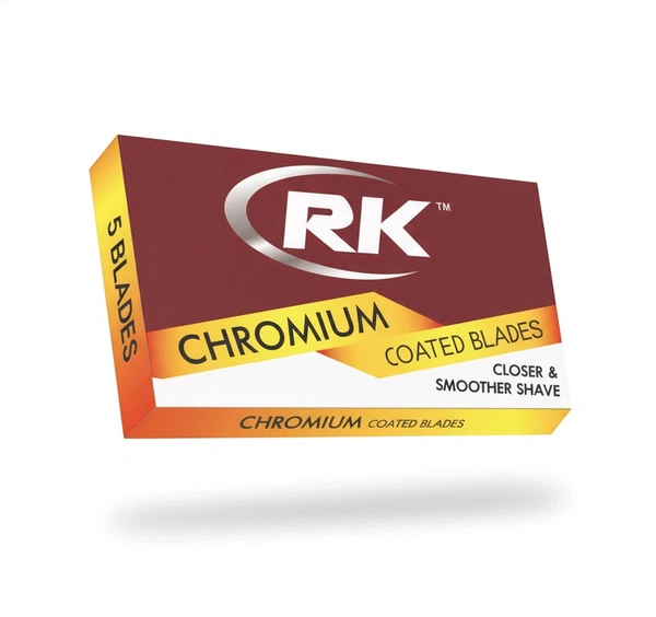 Rk Chromium Blade Saloon Pack- Mrp 2, Price1.3/pcs [Pack of 50 blades]