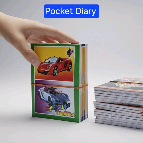 Regular Pocket Diary- Price 2.5/Pcs [Pack of 12 Diary]