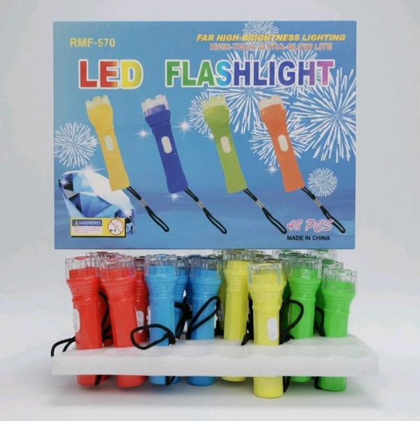 Led Flashlight Keychain Torch Small- Price 7/Pcs [Set of 12pcs] - 12pcs = 1Set