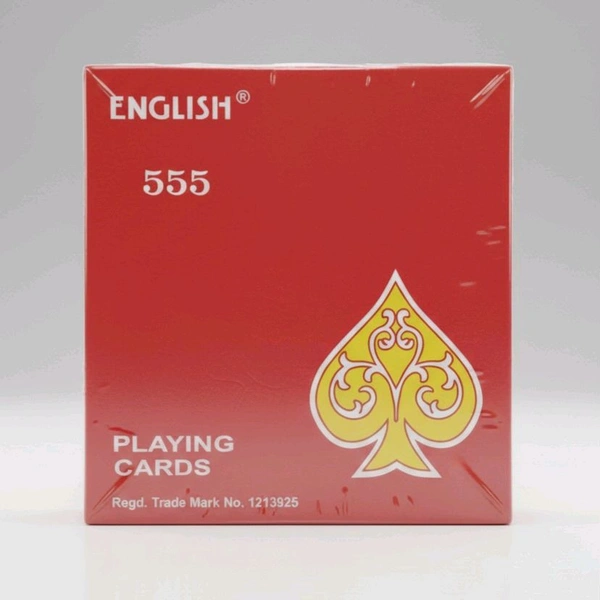English 555 Playing Cards-Mrp30, Price24/Pcs  [Pack of 12pcs]
