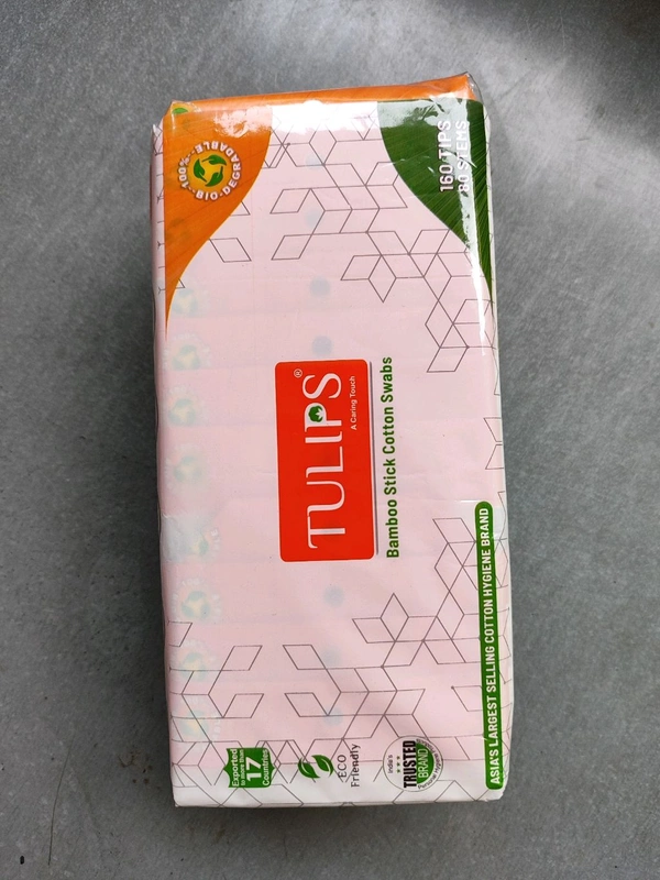 Tulips Ear Buds (Lakda Stick)- Mrp 49 Price 21/Pcs   [Pack Of 12 ]