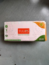 Tulips Ear Buds (Lakda Stick)- Mrp 49 Price 21/Pcs   [Pack Of 12 ]