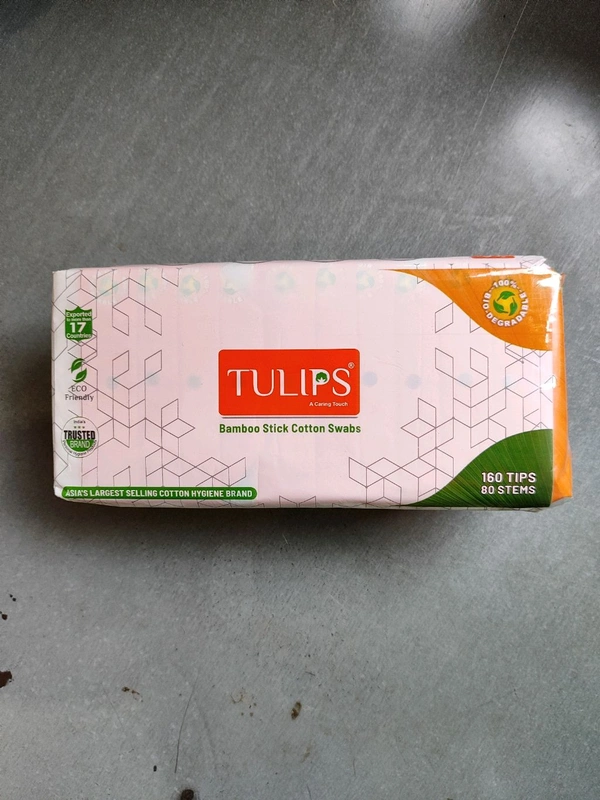 Tulips Ear Buds (Lakda Stick)- Mrp 49 Price 21/Pcs   [Pack Of 12 ]