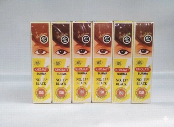 Khojati Surma Black No.13 Medium- Mrp40 , Price22/Pcs [Pack of 12pcs]