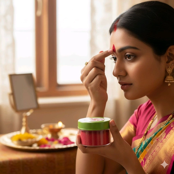 Red Kum Kum Powder- Mrp10, Price3/pcs [Set of 12pcs]