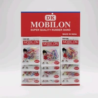 Mobilon Hair Rubber Band- Mrp10, Price4/pcs [Pack of 12pcs] - Multi Colour
