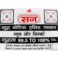 Sun Boric Powder Specially For Carrom 15gram- Mrp15, Price9/Pcs [Pack of 12pcs]
