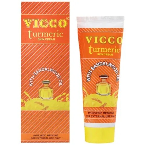 Vicco Turmeric With Sandlewood Oil Skin Cream 15 grams- Mrp 83, Price 74/Pcs