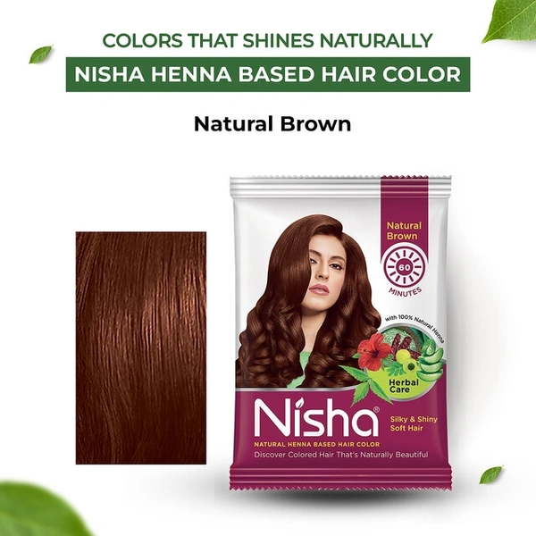 Nisha Mehandi Hair Colour- Mrp 15, Price 8.5/Pcs [Pack Of 10] - 5 Packet