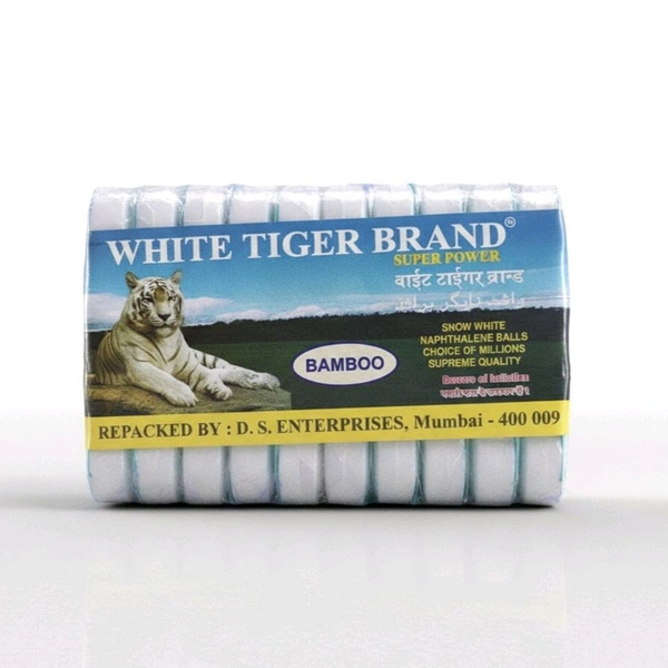 White Tiger Brand Naphthalene Ball, Phynel Goli, Damar Goli Jumbo- Mrp60, Price18/Pcs [Pack of 10set]