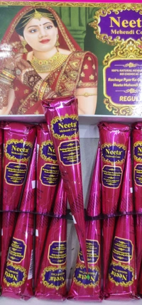 Neeta Mehandi Cone Jumbo- Mrp10, Rs3.75/Pcs [Pack Of 12 Pieces] - 3 Box