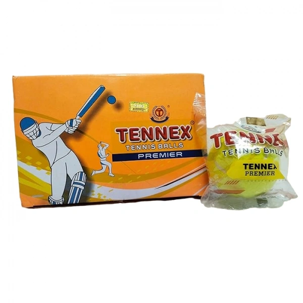 Tennex Premier Soft Tennis Ball -Yellow Light- Mrp 90, Price 61/pcs  [Pack Of 6 Pieces] - 5box