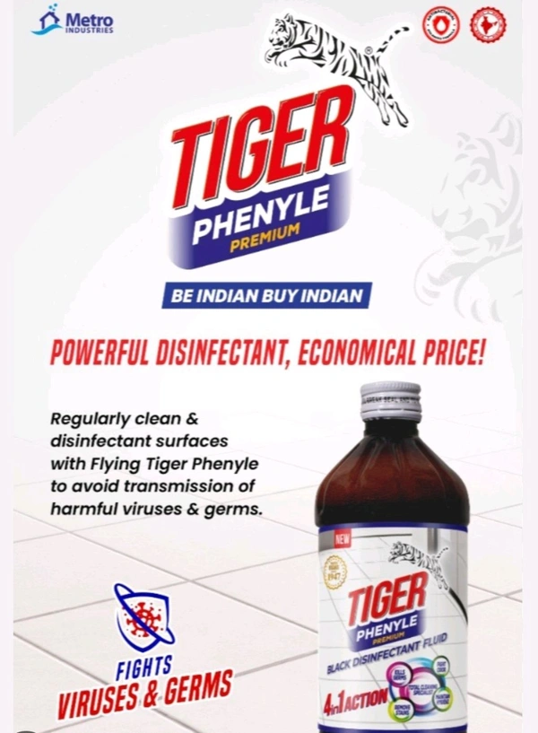 Tiger Phynel 450ml Mrp-95 Price-70 - 6 Pieces