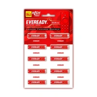 Eveready AAA Battery Cell Red- Mrp 18, Price 12/Pcs [Pack of 10pcs] - 10pcs × 1pack