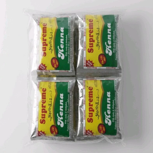 Supreme Henna Mehandi Hair Powder Colour- Mrp15, Price7/Pcs [Pack of 12pcs]