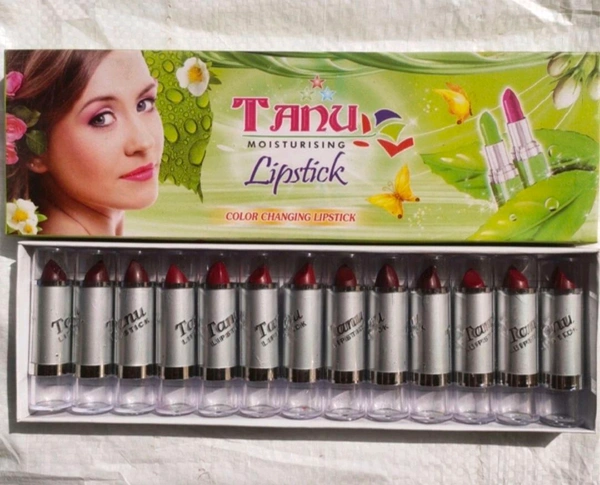 Tanu, Aleen Brand Lipstick- Price7/pcs [Pack of 13pcs] - Dark Colour