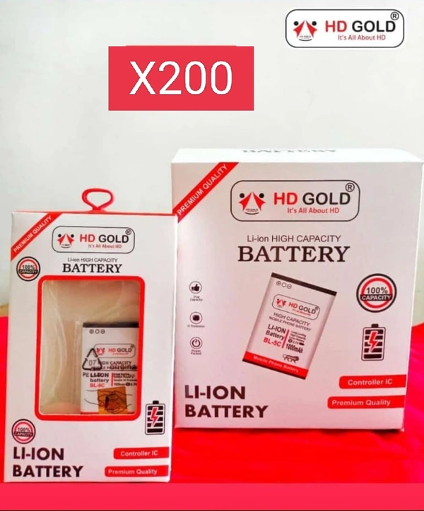 X200 HD Gold Mobile Battery. 1 Year Warranty