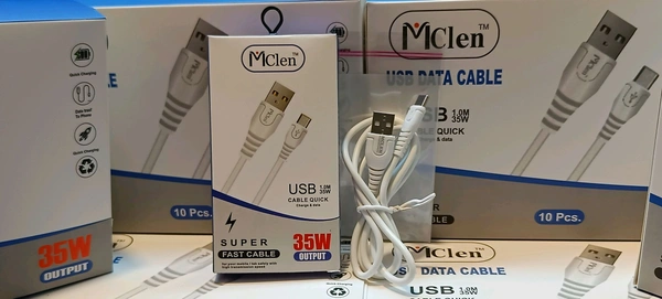 Mclen 35 Watt USB Type C Quick Data Cable (10 Piece Master Box)