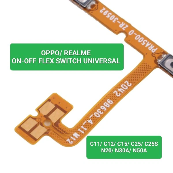 Realme C11/ C12/ C15/ C25/ C25S/ Narzo 20/ N30A/ N50A Volume/ On-off Flex Switch