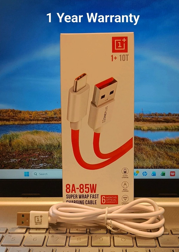 OnePlus 8A-85W Super Fast Type C USB Charging Cable Box Packing ✨⚡🎉