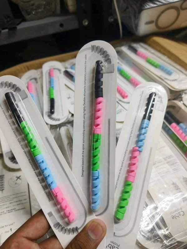 Cable Protector 4 in 1 Pack Multi Colour