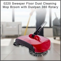 0220 Sweeper Floor Dust Cleaning Mop Broom with Dustpan 360 Rotary