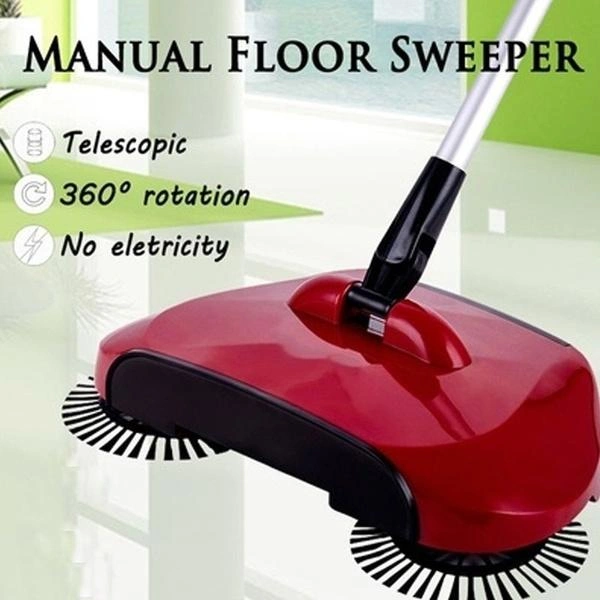 0220 Sweeper Floor Dust Cleaning Mop Broom with Dustpan 360 Rotary
