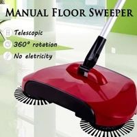 0220 Sweeper Floor Dust Cleaning Mop Broom with Dustpan 360 Rotary