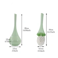 0223 -2 in 1 Plastic Cleaning Brush Toilet Brush with Holder