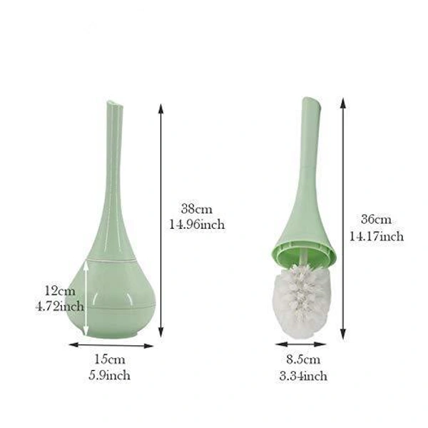 0223 -2 in 1 Plastic Cleaning Brush Toilet Brush with Holder