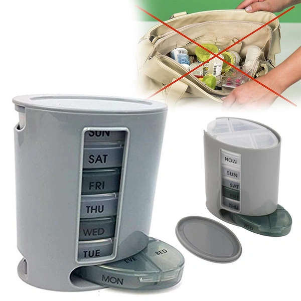 0374 Pill Pro 7 Day Weekly Tablet Medicine Organizer Box