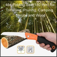 0464 Folding Saw(180 mm) for Trimming, Pruning, Camping. Shrubs and Wood